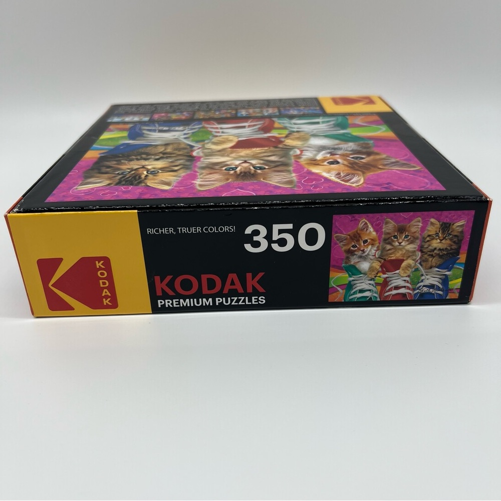 Kodak Made In The Usa Kitty Shoes Kitten Puzzle Jigsaw 350 Piece Sneaky Kats‎ - Picture 5 of 6